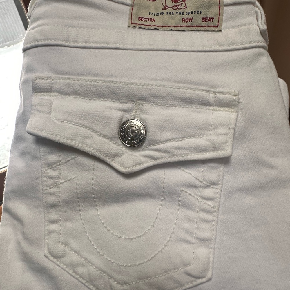 Women's White True Religion Jeans